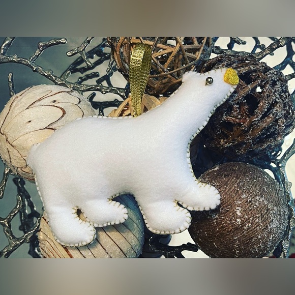 Hand made Christmas tree ornaments set of 2 - Picture 3 of 5